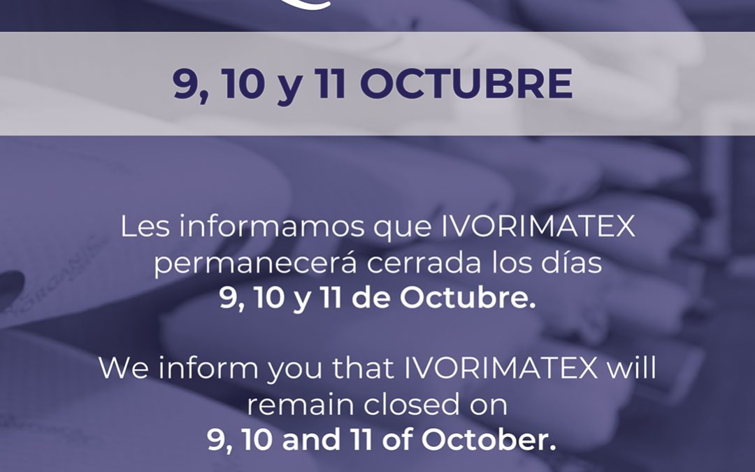 9, 10 y 11 de Octubre